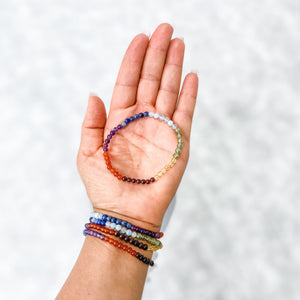 chakra mulit beaded stone stretch natural stone bracelet australia