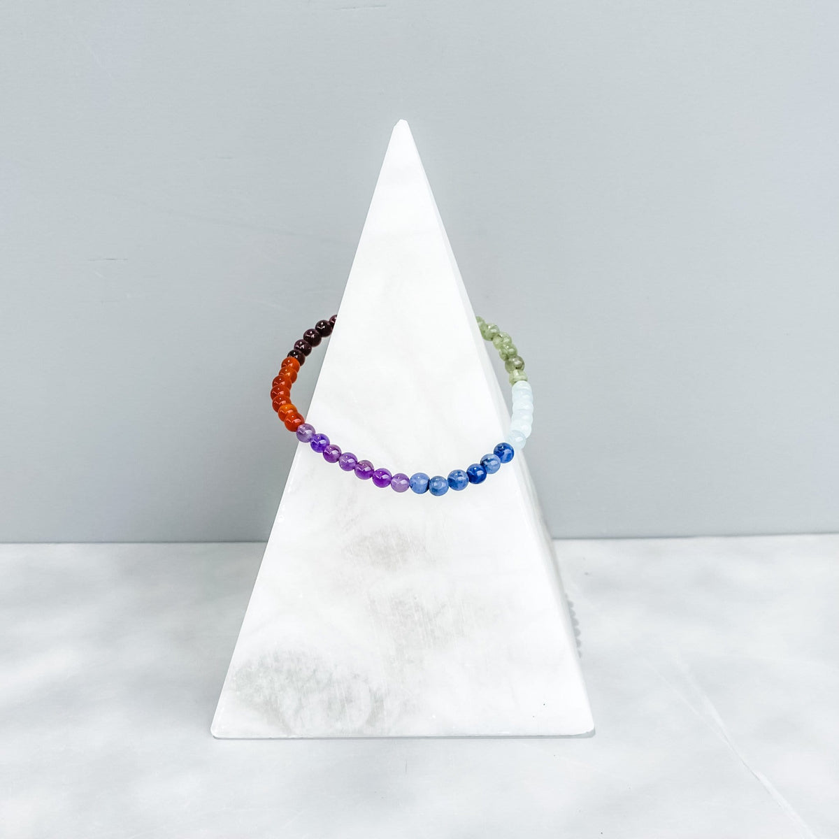 s986 chakra 4mm beaded mulitstone bracelet crystals australia gemrox 1