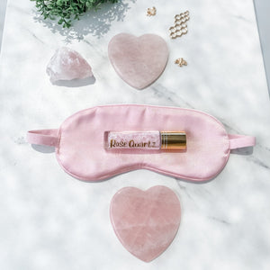 Rose Quartz Stone Heart Gua Sha Facial Tool