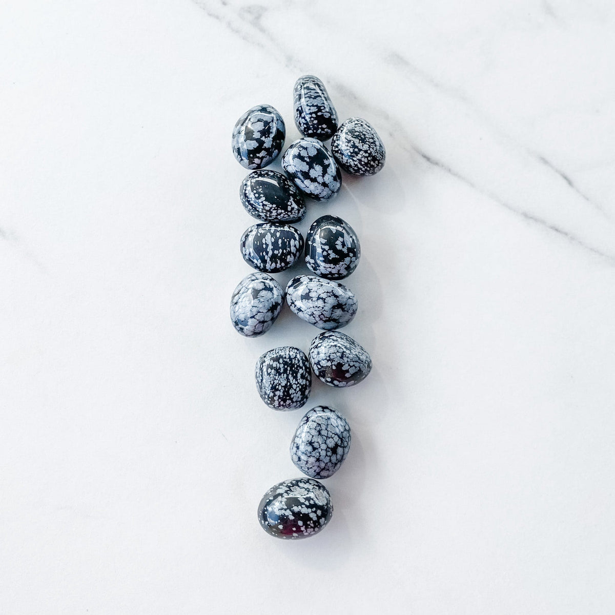 s995 snowflake obsidian crystal tumbled stone crystals australia gemrox sydney 1