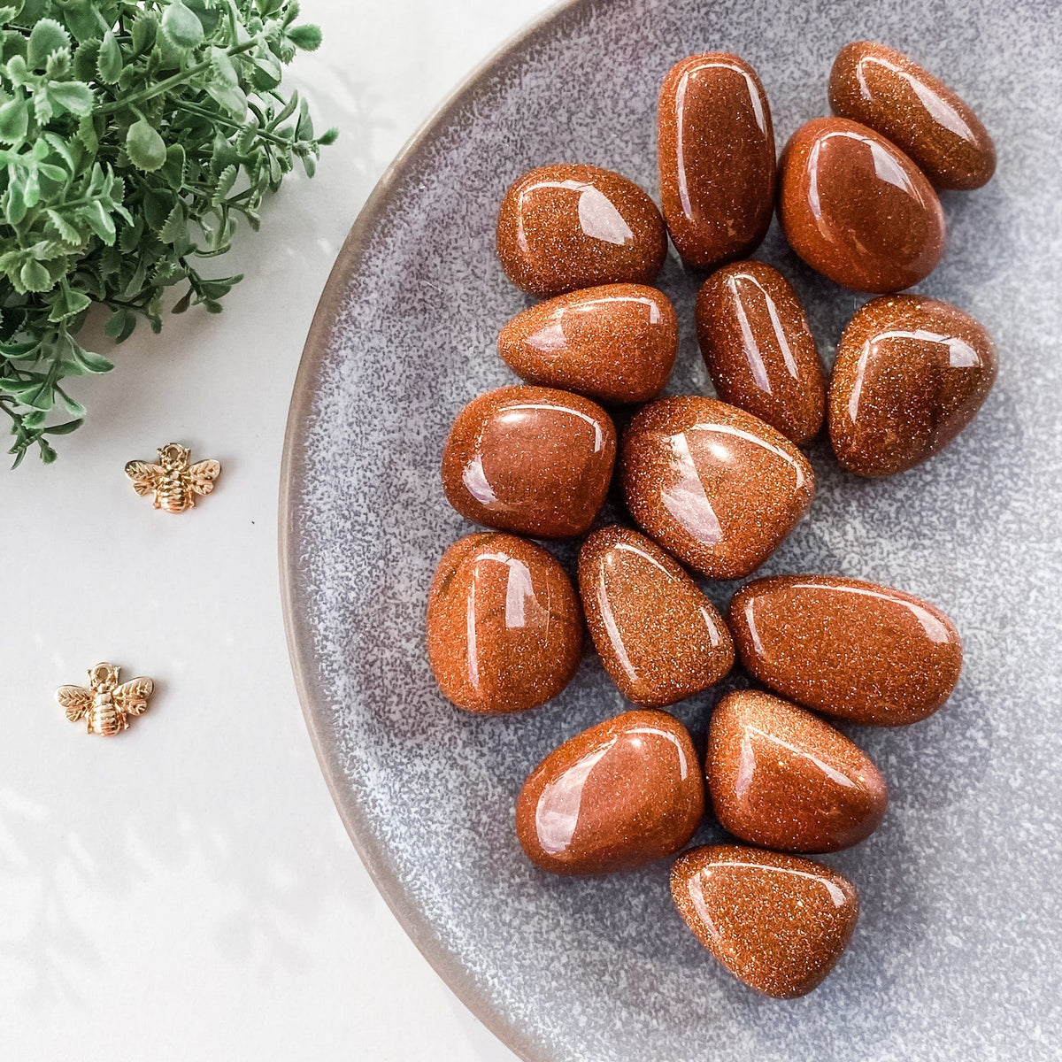 s996 goldstone crystal tumbled stone 3cm 3.5cm crystals australia gemrox 1