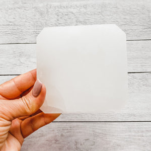 Selenite Crystal Cleansing/Charging Plate Square